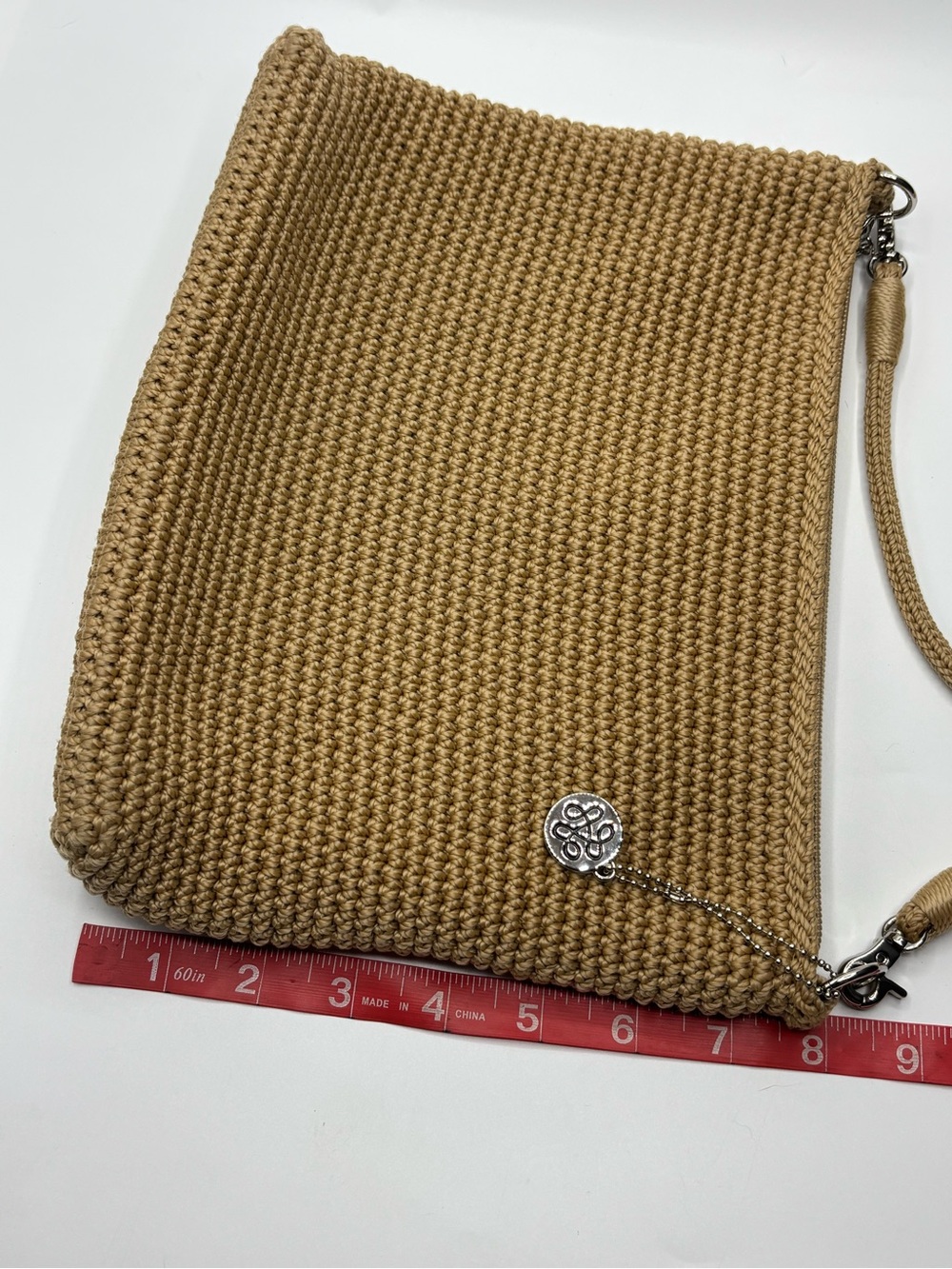 The Sak Lumi Cream Hand Crocheted Shoulder/Crossbody Handbag Convertible Strap - Picture 12 of 13